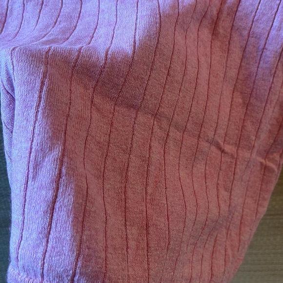 Bubblegum Pink J. Crew Silk and Cashmere Ribbed Crop Top - Picture 3 of 4